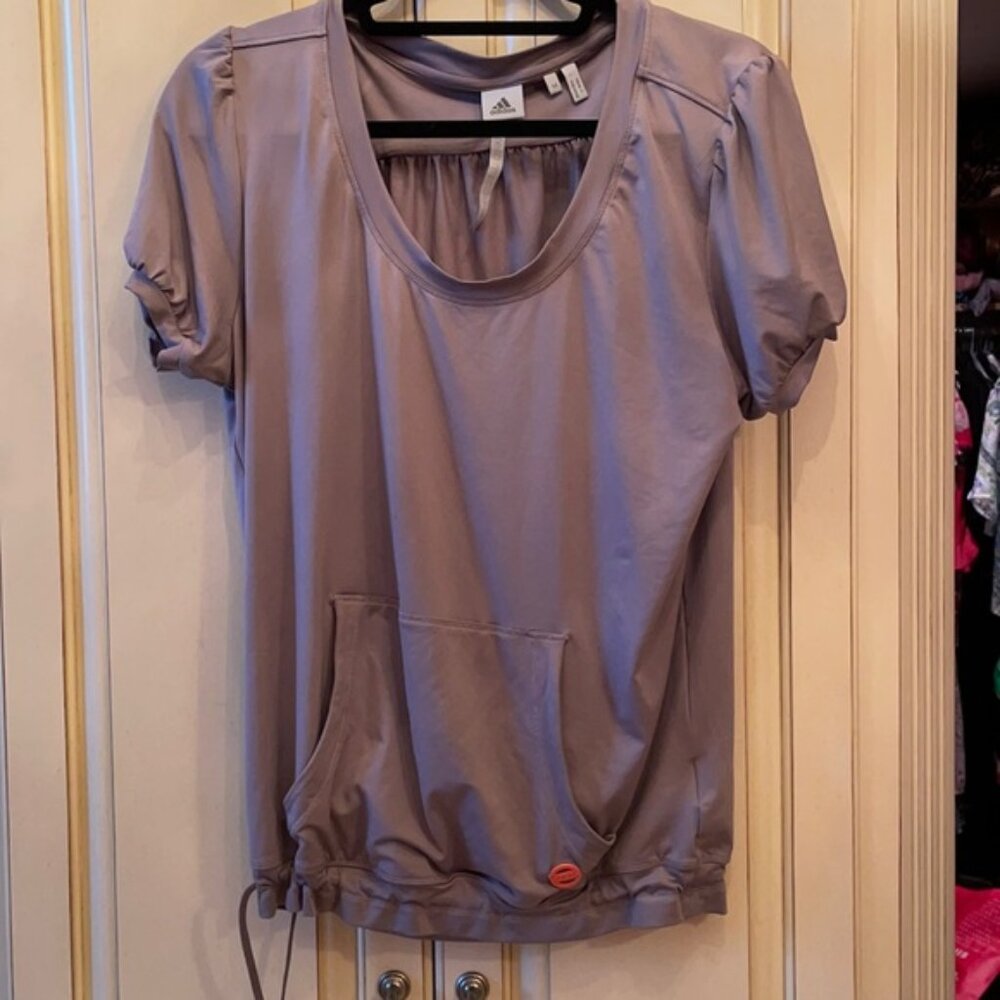 Stella McCartney Lavender Short Sleeve Scoop Neck Top